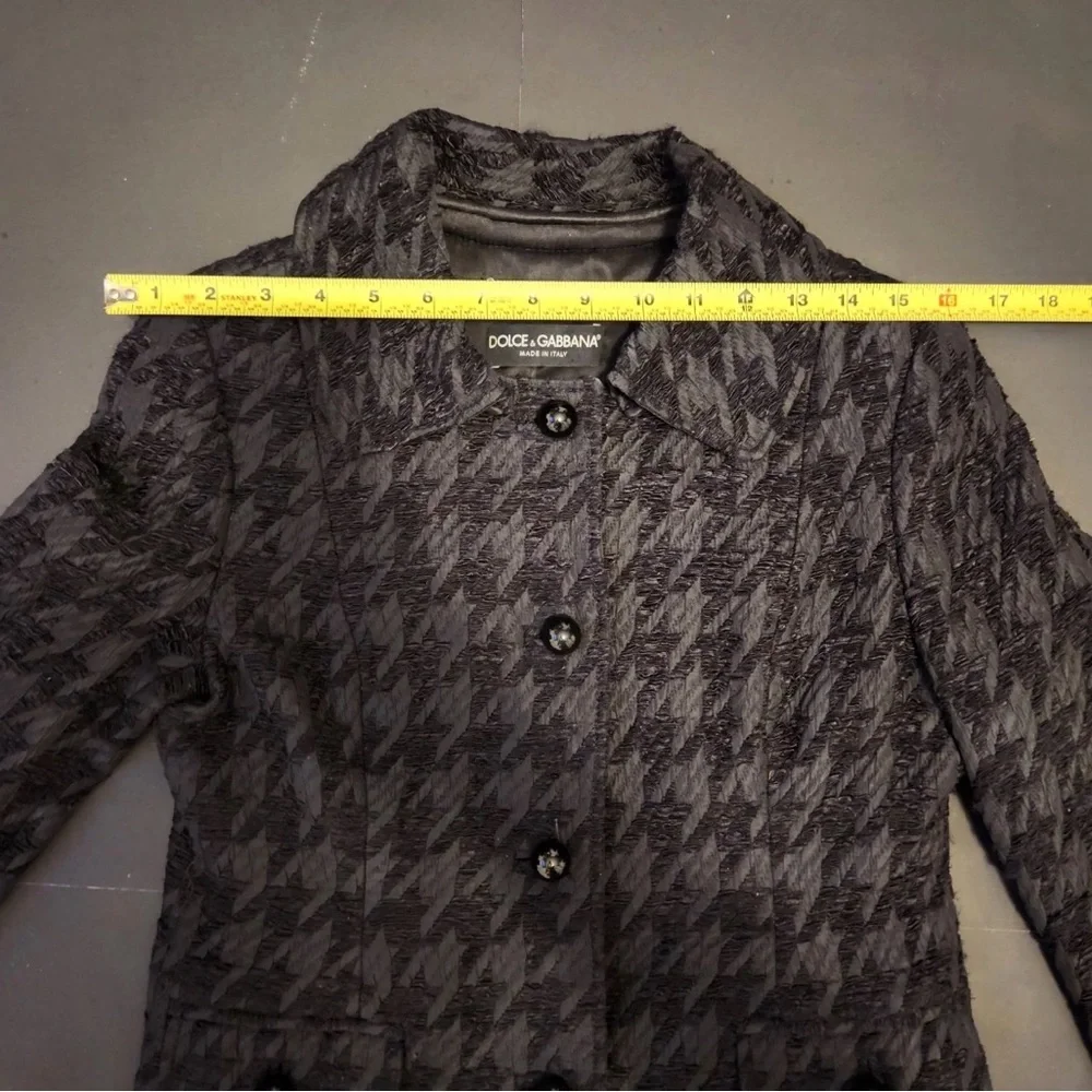 DOLCE & GABBANA Black Suit Blazer Skirt Suit Set VINTAGE - Picture 11 of 13